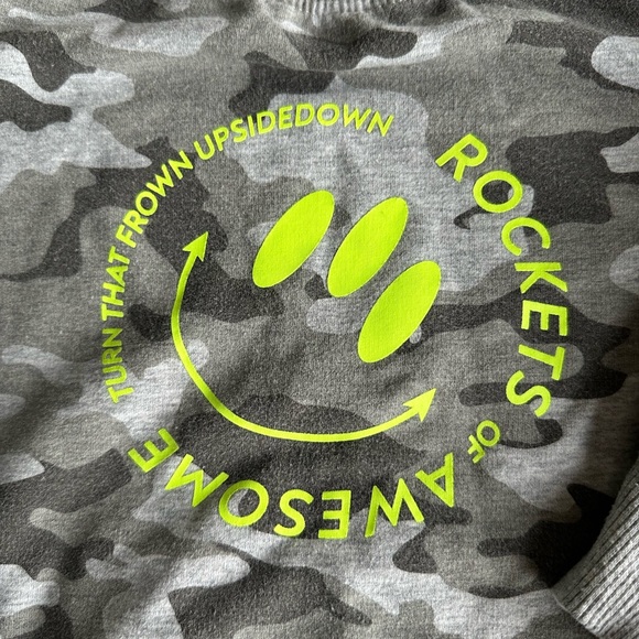 Rockets of Awesome boys Camo Crew Sweat Shirt - Picture 2 of 4